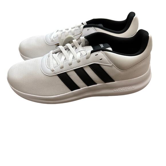ADIDAS IH5423 Lite Racer 4.0 Cloud White Core Black Mens Size 8 New - Picture 4 of 6